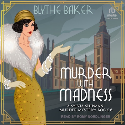Murder With Madness – omslag til lydbogen af Blythe Baker