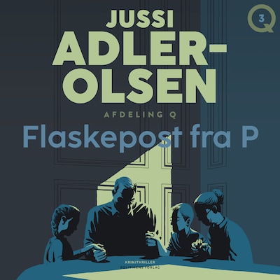 Flaskepost fra P – omslag til lydbogen af Jussi Adler-Olsen