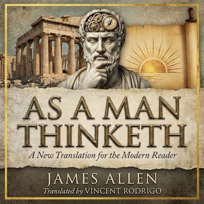 As a Man Thinketh – omslag til lydbogen af James Allen, Vincent Rodrigo