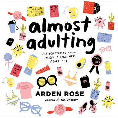 Almost Adulting – omslag til lydbogen af Arden Rose