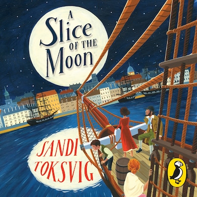 A Slice of the Moon – omslag til lydbogen af Sandi Toksvig