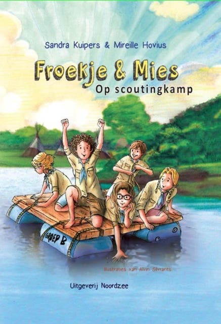Op scoutingkamp – omslag van het luisterboek van Mireille Hovius,Sandra Kuipers