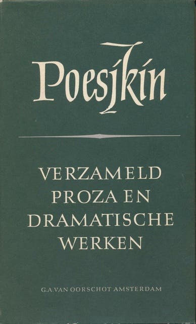 Verzamelde werken | 1: Dramatisch werk en proza – omslag van het luisterboek van Aleksandr Pusjkin