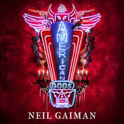 American Gods – omslag til lydbogen af Neil Gaiman