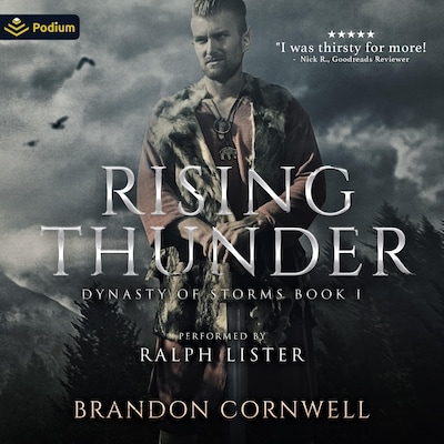 Rising Thunder – omslag til lydbogen af Brandon Cornwell