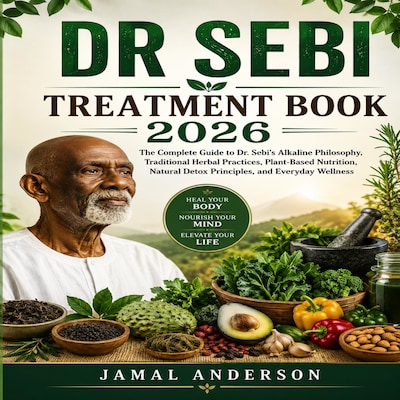 Dr Sebi Treatment Book 2026 – omslag van het luisterboek van Jamal Anderson