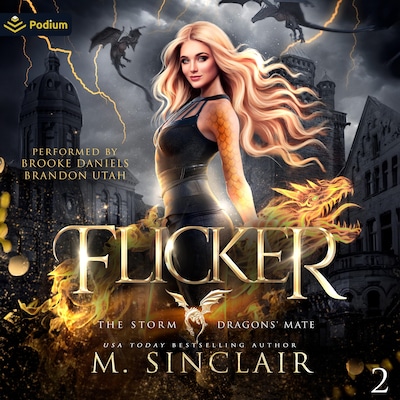 Flicker – omslag til lydbogen af M. Sinclair