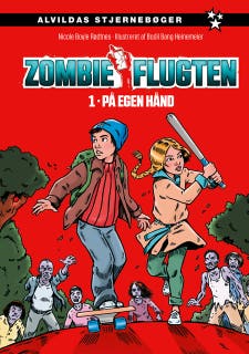 Zombie-flugten 1: På egen hånd – omslag til lydbogen af Nicole Boyle Rødtnes