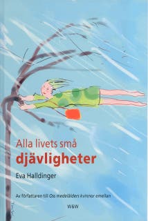 Alla livets små djävligheter – omslag till ljudboken av Eva Halldinger