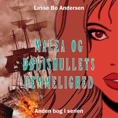 Malea og dødishullets hemmelighed – omslag til lydbogen af Lasse Bo Andersen