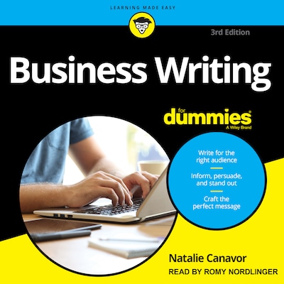 Business Writing For Dummies – omslag til lydbogen af Natalie Canavor