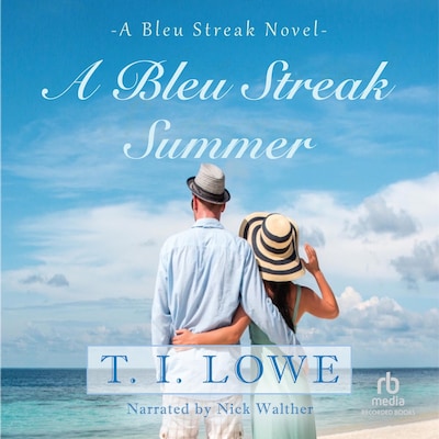 A Bleu Streak Summer – omslag til lydbogen af T. I. Lowe
