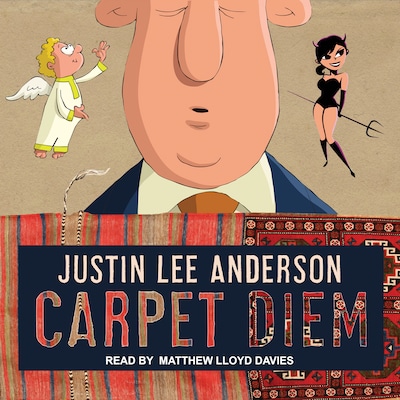 Carpet Diem – omslag til lydbogen af Justin Lee Anderson