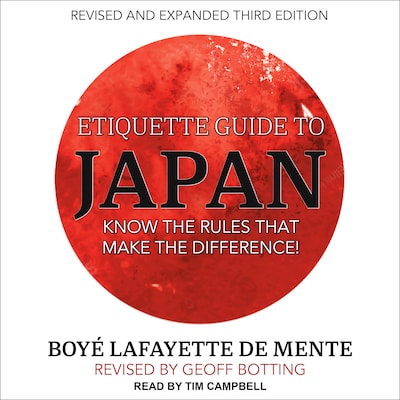 Etiquette Guide to Japan – omslag til lydbogen af Boye Lafayette De Mente