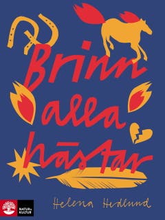 Brinn alla hästar – omslag till ljudboken av Helena Hedlund