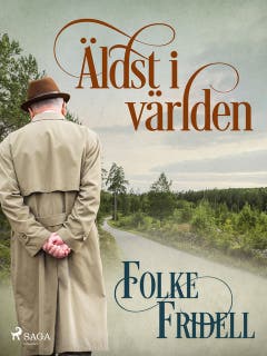 Äldst i världen – omslag till ljudboken av Folke Fridell