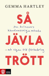 Så jävla trött – omslag till ljudboken av Gemma Hartley
