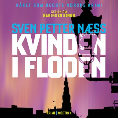 Kvinden i floden – omslag til lydbogen af Sven Petter Næss