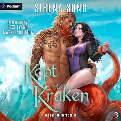 Kept by the Kraken – omslag til lydbogen af Sirena Song