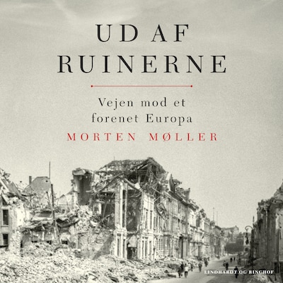 Ud af ruinerne – omslag til lydbogen af Morten Møller
