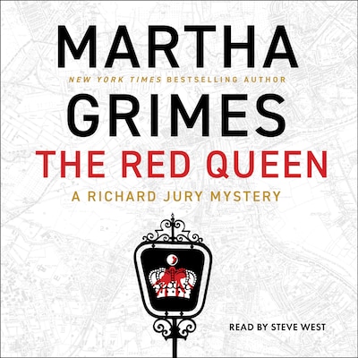 The Red Queen – omslag til lydbogen af Martha Grimes
