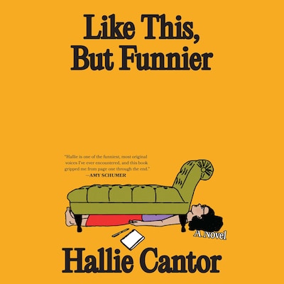 Like This, But Funnier – omslag til lydbogen af Hallie Cantor