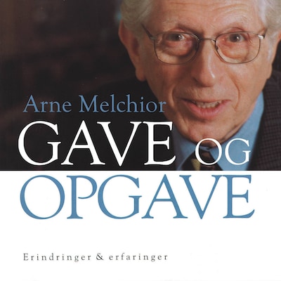 Gave og opgave – omslag til lydbogen af Arne Melchior