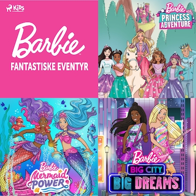 Barbie - Fantastiske eventyr – omslag til lydbogen af Mattel
