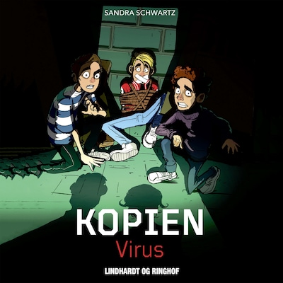 Kopien - Virus – omslag til lydbogen af Sandra Schwartz