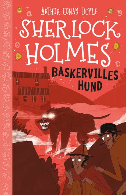 Sherlock Holmes (13) Baskervilles hund – omslag til lydbogen af Arthur Conan Doyle