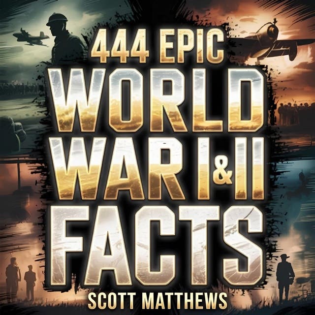 444 Epic World War I & II Facts – omslag til lydbogen af Scott Matthews