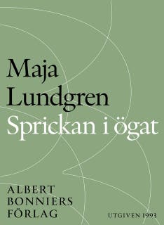 Sprickan i ögat – omslag till ljudboken av Maja Lundgren