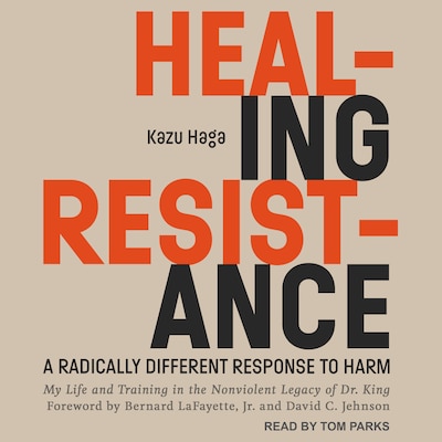 Healing Resistance – omslag til lydbogen af Kazu Haga