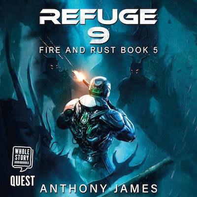 Refuge 9 – omslag til lydbogen af Anthony James