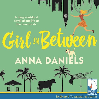 Girl In Between – omslag til lydbogen af Anna Daniels