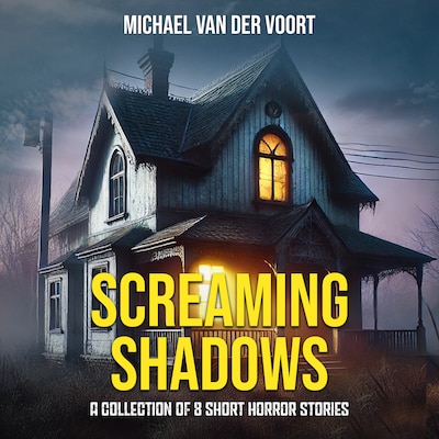 Screaming Shawdows – omslag til lydbogen af Michael van der Voort