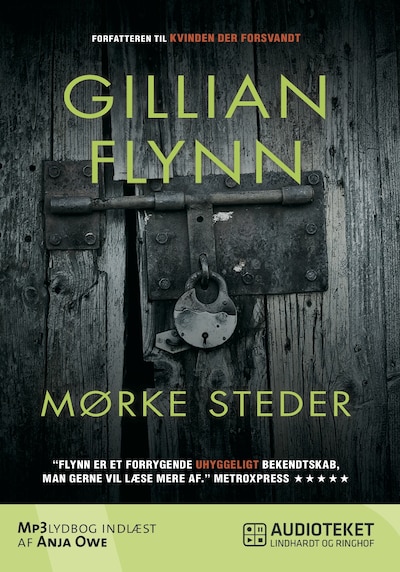 Mørke steder – omslag til lydbogen af Gillian Flynn