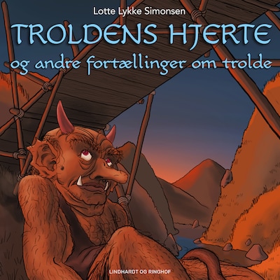 Troldens hjerte og andre fortællinger om trolde – omslag til lydbogen af Lotte Lykke Simonsen