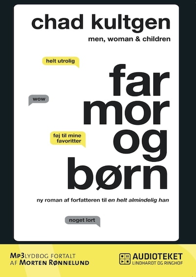 Far, mor og børn – omslag til lydbogen af Chad Kultgen