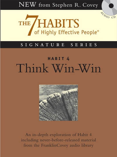 Habit 4 Think Win-Win – omslag til lydbogen af Stephen R. Covey