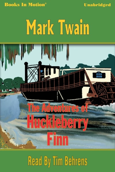 Adventures of Huckleberry Finn, The – omslag til lydbogen af Mark Twain