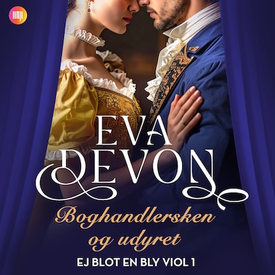 Boghandlersken og udyret – omslag til lydbogen af Eva Devon