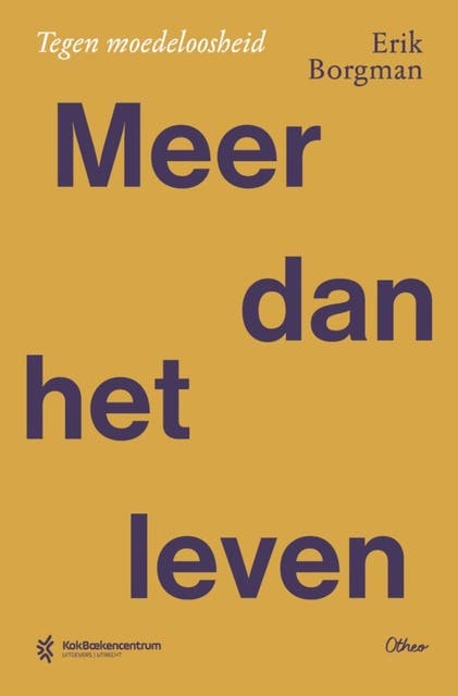 Meer dan het leven: Tegen moedeloosheid – omslag van het luisterboek van Erik Borgman