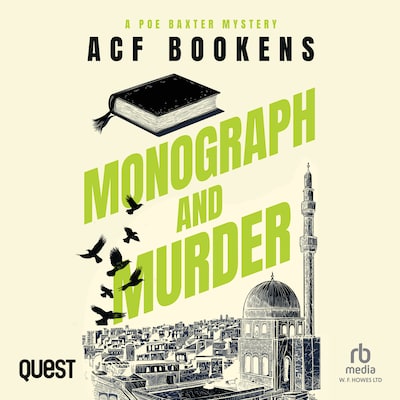 Monograph and Murder – omslag til lydbogen af ACF Bookens