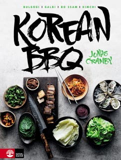 Korean BBQ – omslag till ljudboken av Jonas Cramby