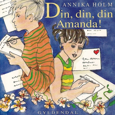 Din, din, din Amanda! – omslag til lydbogen af Annika Holm