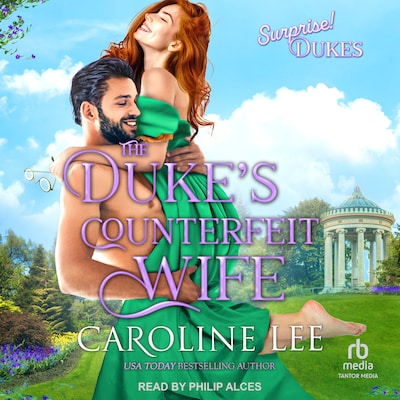 The Duke’s Counterfeit Wife – omslag til lydbogen af Caroline Lee
