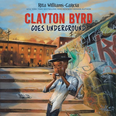 Clayton Byrd Goes Underground – omslag til lydbogen af Rita Williams-Garcia