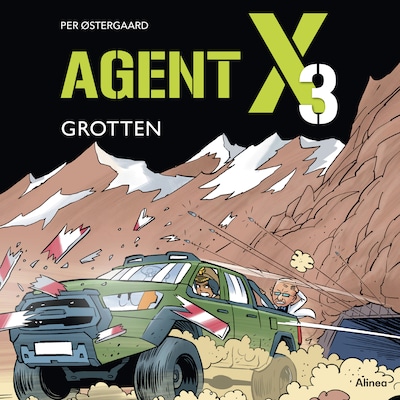 Agent X3 - Grotten – omslag til lydbogen af Per Østergaard