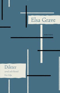 Dikter : urval och förord Eva Lilja – omslag till ljudboken av Elsa Grave
